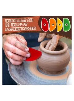 Excefore 12 Pcs Soft Rubber Rib for Pottery Clay Silicone Ceramics Tools Multi Styles Pottery Rubber Clay Ceramic Ribs for DIY Smooths Shapes Sculpting Pottery Ceramics Clay Tool  - Image 3