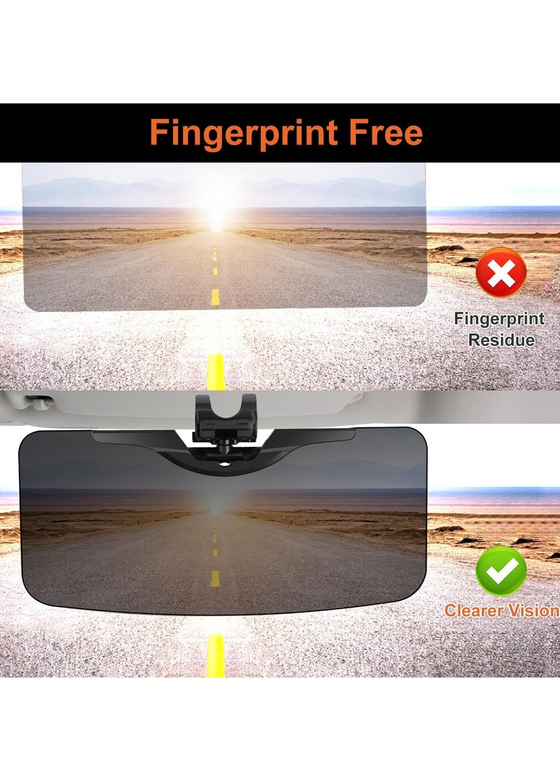 SYOSI Sun Visor Extender for Car, HD wear-Resistant PC Lens, Anti- Polarized/Anti-Glare Adjustable car Visor Extender, Protect from Glare, UV Rays, Snow Blindness for Safe Driving, Suitable for Cars, SUV  - Image 2