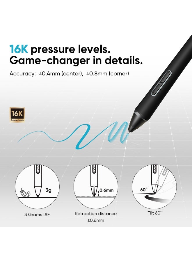 XP-PEN Wireless Drawing Tablet Deco Pro LW 2nd, 11 Inch Bluetooth Computer Graphics Tablet with X3 Pro Stylus & Mini Key-dial, Digital Drawing Pad for Animation, Digital Art, Video Editing - Image 2