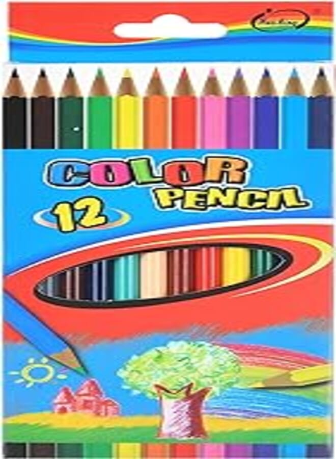Colored pencils set, 12 long colors, Yalong, NO: HM-1_HM-81411