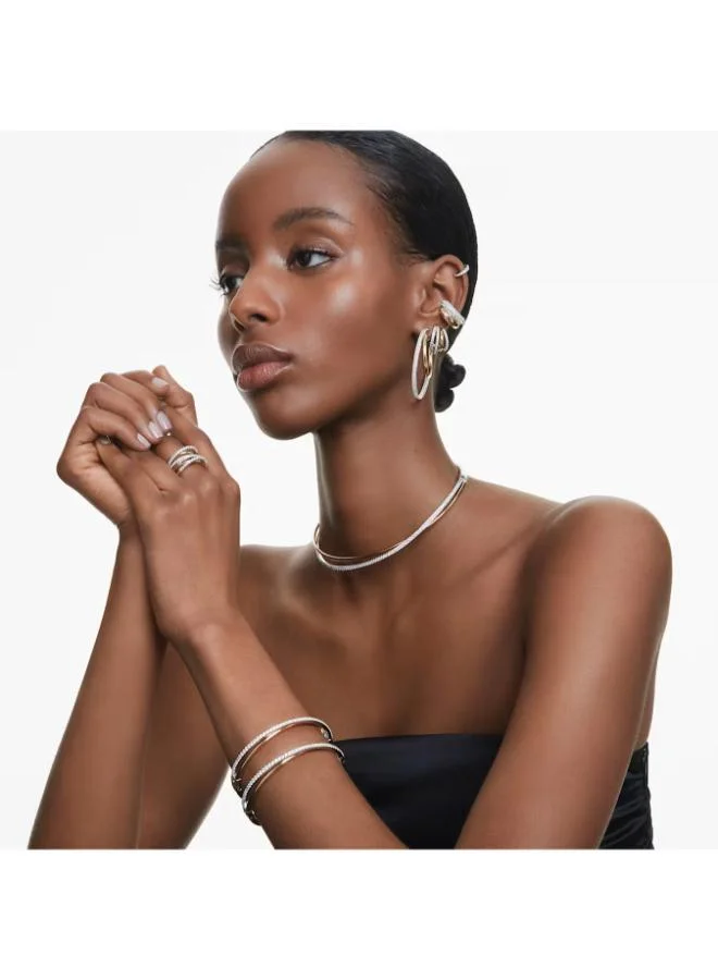 سواروفسكي أقراط دائرية بحجر الماتريكس