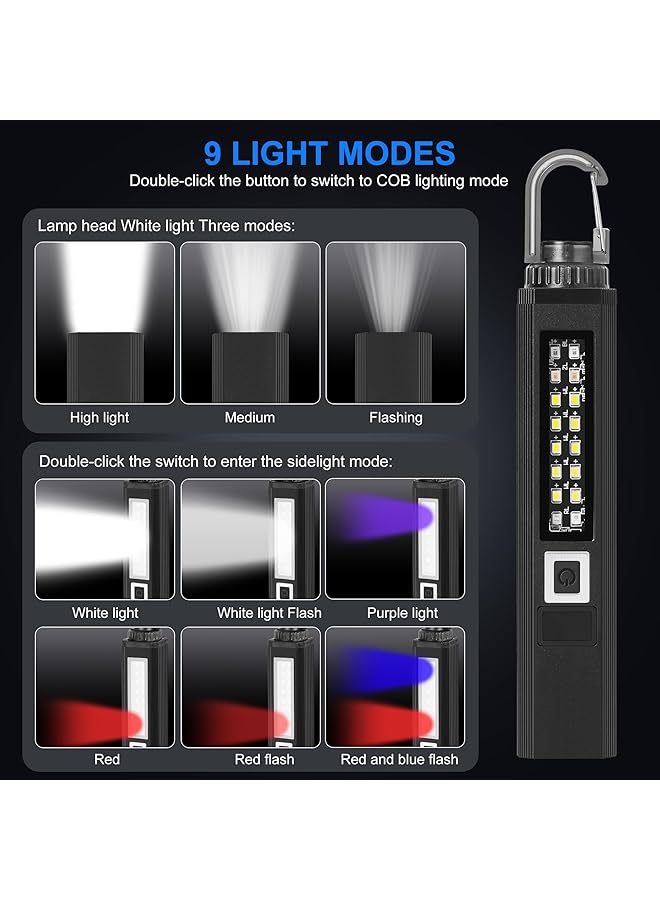 KASTWAVE Super Bright LED Flashlights Handheld Tactical Flashlights Compact USB Rechargeable Multiple Lighting Modes for Hiking Camping Hurricane Outage - Image 5