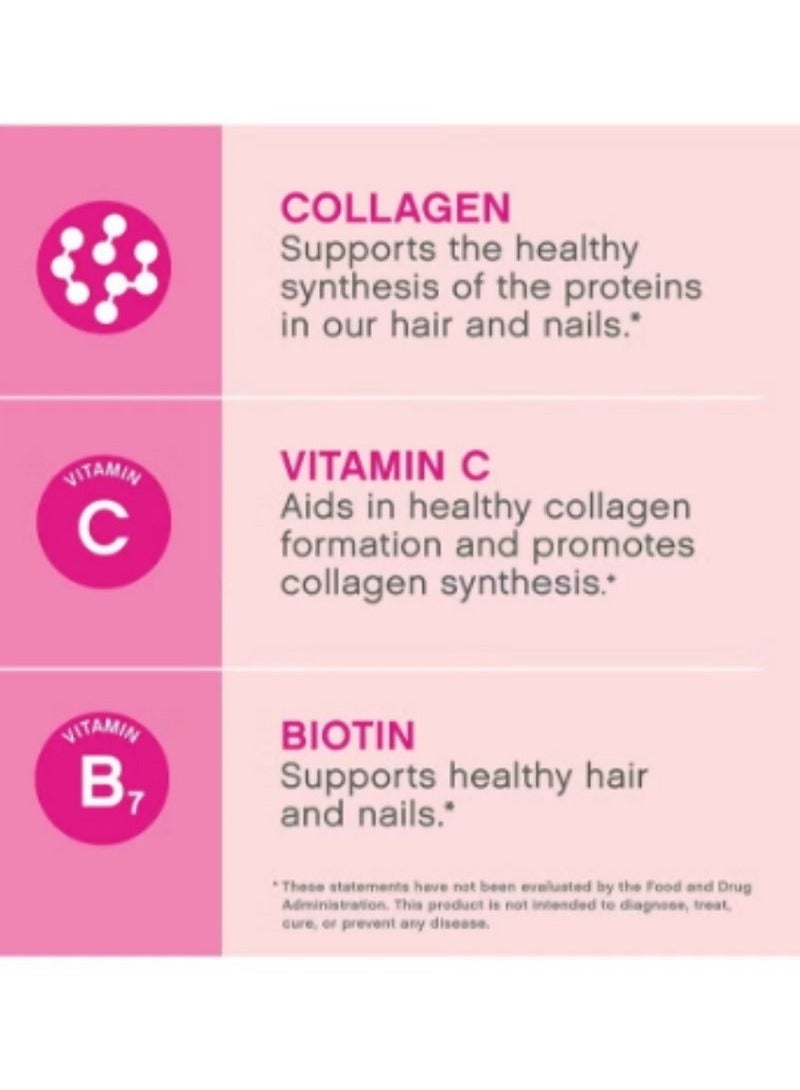 لايفسل نيوسيل، سوبر كولاجين ببتيدات سوبر كولاجين + فيتامين سي وبيوتين 3 جرام كولاجين في الحصة الواحدة خالي من الغلوتين يعزز صحة الشعر والبشرة والأظافر، مكمل غذائي، 60 كبسولة - Image 3