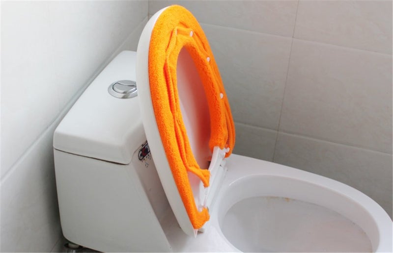 Vimeet Warm Toilet Seat Cover Washable Bathroom Closestool Pad Mat - Image 3