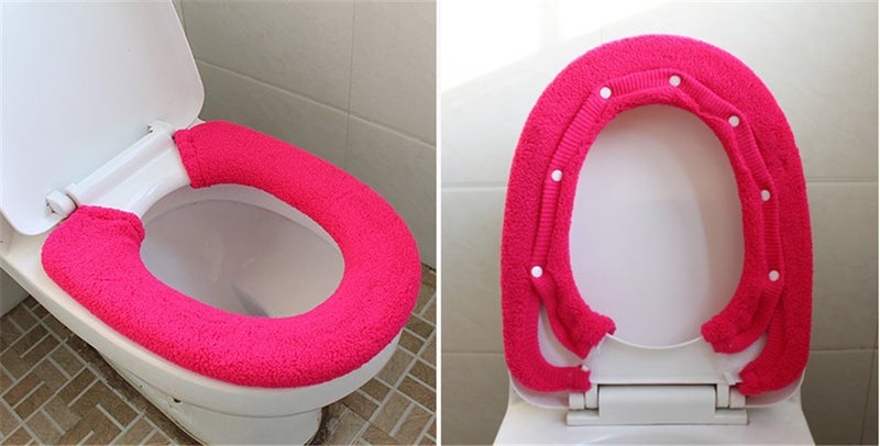 Vimeet Warm Toilet Seat Cover Washable Bathroom Closestool Pad Mat - Image 5