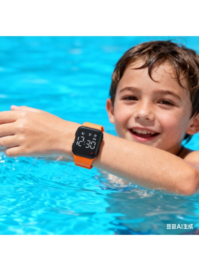 Kids Watches for Girls Boys Digital Sport Watch with Step Counter Pedometer Vibration Alarm Clock, No App Waterproof Fitness Tracker Kids Watch Boys Girls Teens Students Ages 5-16 - Image 4