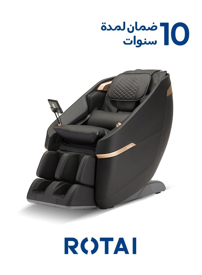 روتاي كرسي التدليك والأريكة إيكانيت 2 في 1 A37 كرسي تدليك كامل للجسم بالكامل + كبسولة فضائية وكرسي تدليك كهربائي متعدد الوظائف لأحبائك وكهدية (أسود) 