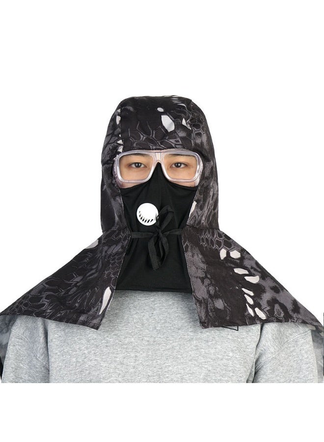 Zesen Unisex cape/hood, dustproof and windproof, with detachable anti-fog lenses and a breathing valve. - Image 1
