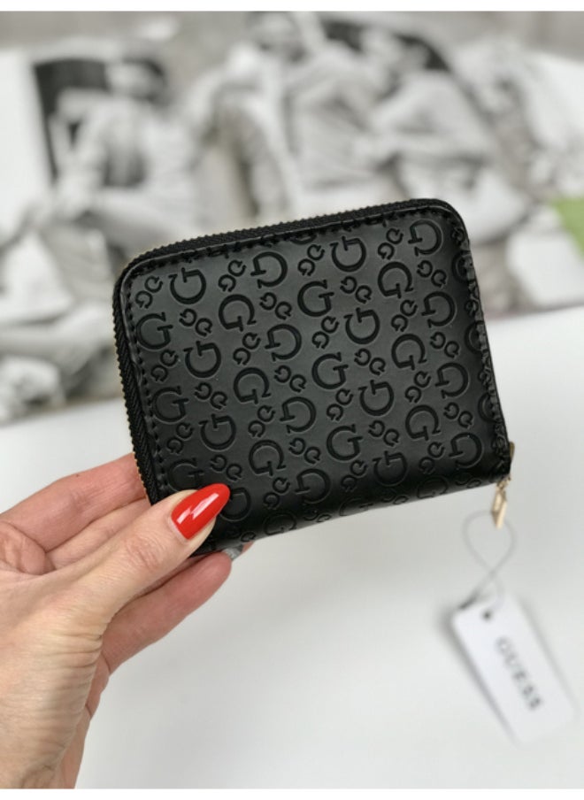 جس محفظة جيس بسحاب منقوش عليها شعار بوي، سوداء SG907655-BLA  - Image 4