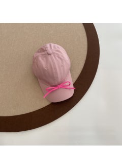 Chic Girls Butterfly Bow Baseball Cap Lotus root color
