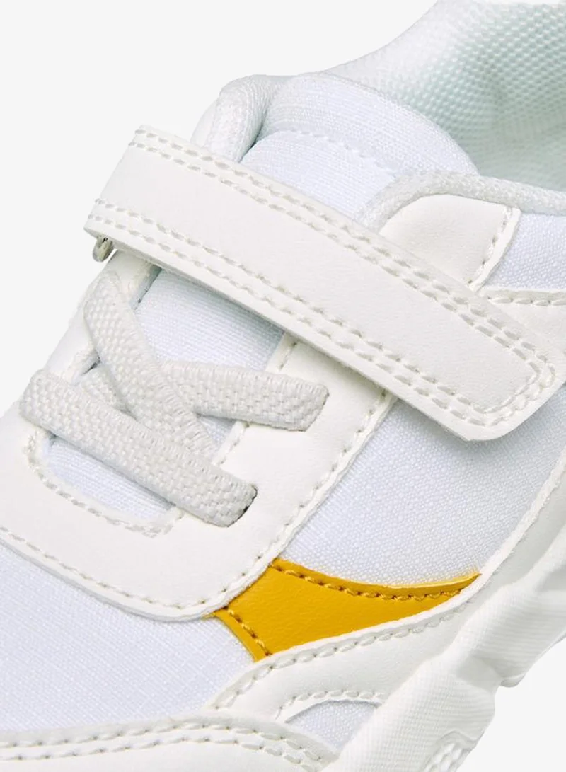Barefeet WHITE Boys Hook & Loop Sneakers for Men | Best Price UAE