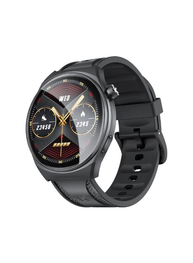 Kumi GW6 Smartwatch 1.43″ AMOLED Display, Bluetooth Calling, AI ChatGPT, 100+ Sports Modes – Black - Image 1