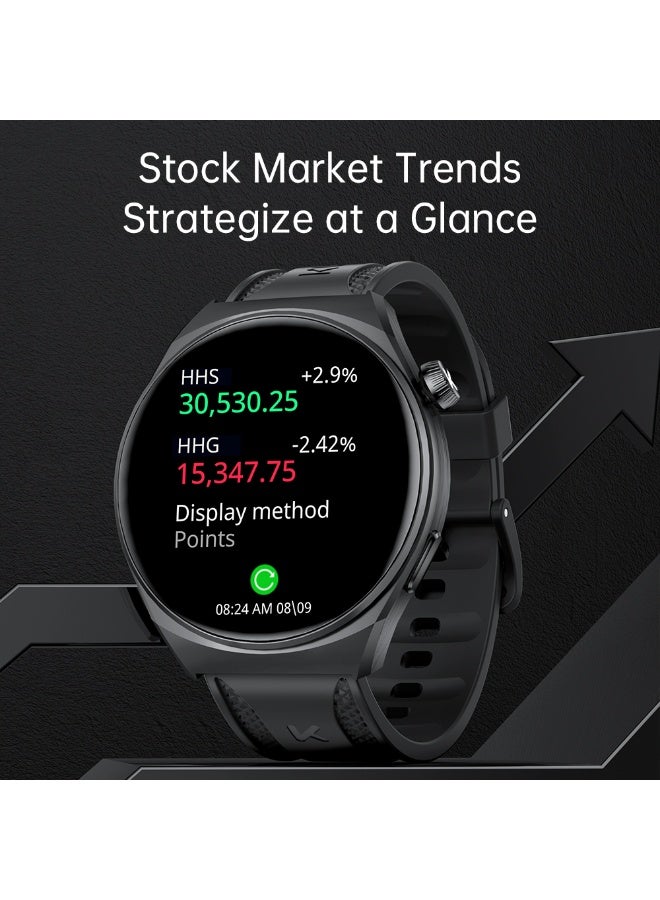 Kumi GW6 Smartwatch 1.43″ AMOLED Display, Bluetooth Calling, AI ChatGPT, 100+ Sports Modes – Black - Image 5