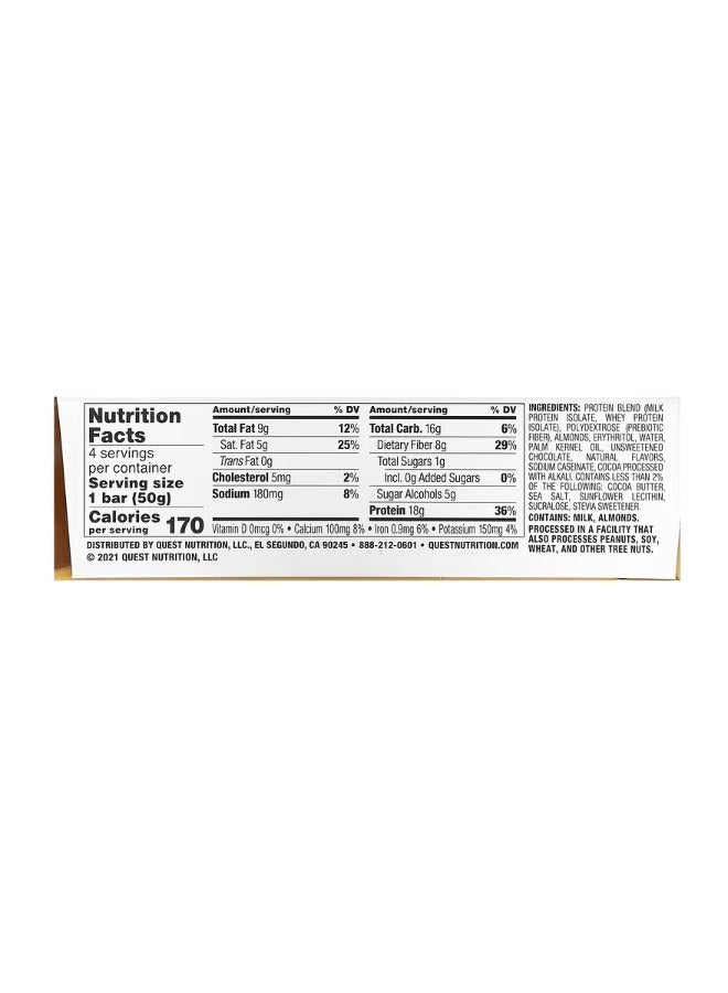 Quest Nutrition Protein Bar Dipped Chocolate Chip Cookie Dough 4 Bars 1.76 oz 50 g Each - Image 2