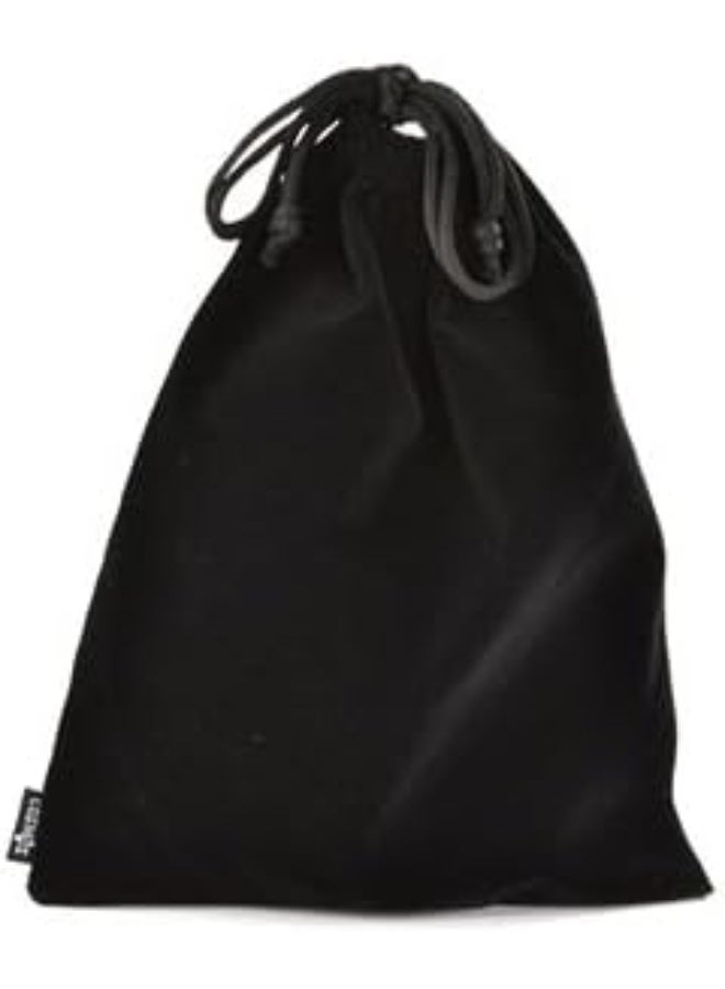 Cosmos 2 Pcs Portable Headphone Carrying Bag Travel Headset Storage Pouch Soft Drawstring Headphone Case Bag for Over-Ear Headphones Gaming Headset Neckband Earphones (Black Color) - Image 1