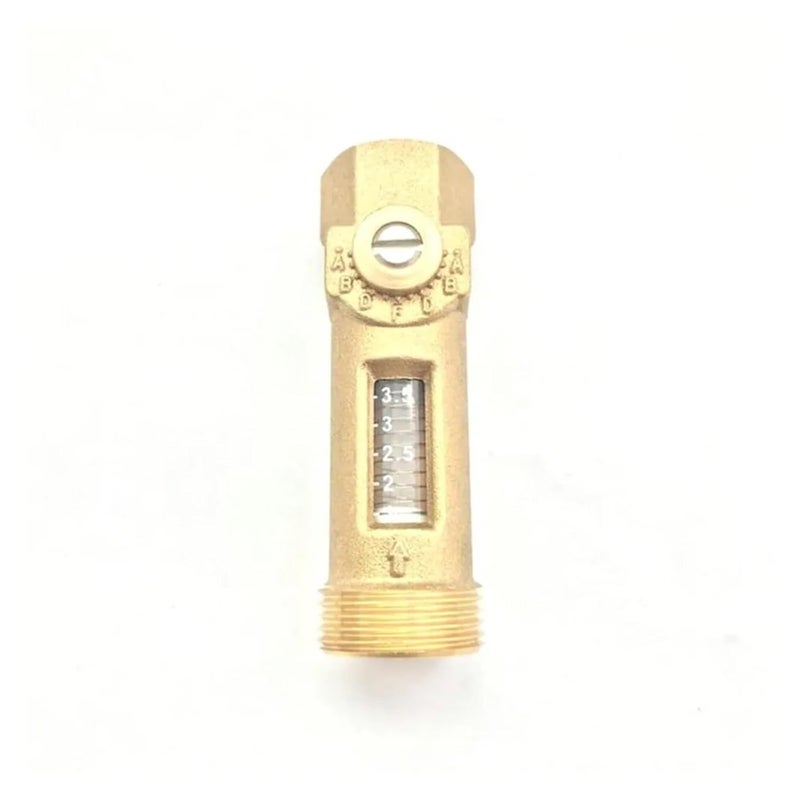 عداد التدفق النحاسي 3/4 ذكر × 1/2 أنثى 1.3-5 لتر/دقيقة صمام موازنة ميكانيكي - Image 1