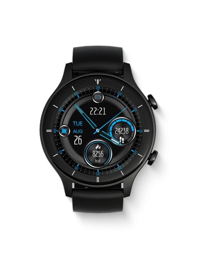 G-TiDe - G-TiDE Smart Watch, R1 Answer/Make Call, 300mAh Big Battery Smartwatch, VC52 Heart Rate Blood Oxygen Temperature Fitness Tracker, Bluetooth5.2 Smart Watch for Android/iOS, IP68 Waterproof, Black - Image 1