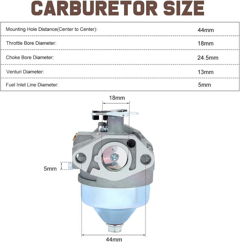 Kizut GCV190 Carburetor Kit for Honda GC190 GCV190 GCV190A GV190LA Engine - Image 4