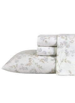 Home King Sheets Cotton Flannel Bedding Set Brushed For Extra Softness And Comfort Fawna King
