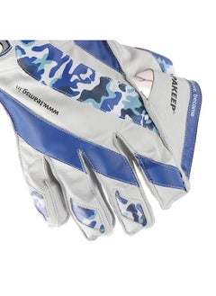 SG Supakeep Wicket Keeping Gloves | Size: Junior | Material:  Leather/Rubber | For Men & Boys | Padded | Towel lining in the cuffs | White padded towel lining in Cuffs | Premium Quality  - Image 5