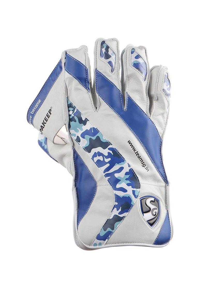 SG Supakeep Wicket Keeping Gloves | Size: Junior | Material:  Leather/Rubber | For Men & Boys | Padded | Towel lining in the cuffs | White padded towel lining in Cuffs | Premium Quality - Image 3
