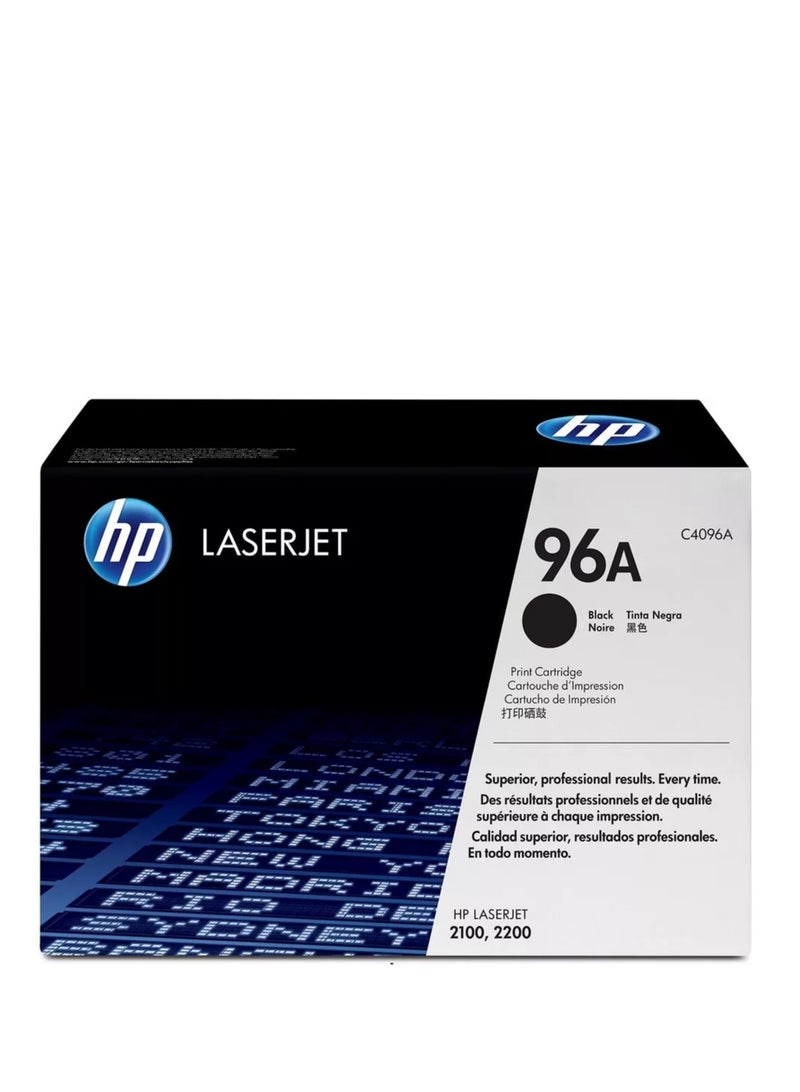 حبر LaserJet أصلية 96A باللون الأسود - Image 1
