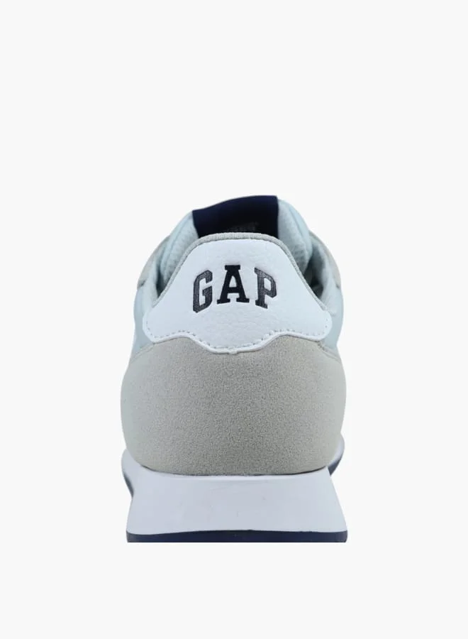 GAP Women's Logo Detail Sneakers with Lace-Up Closure
