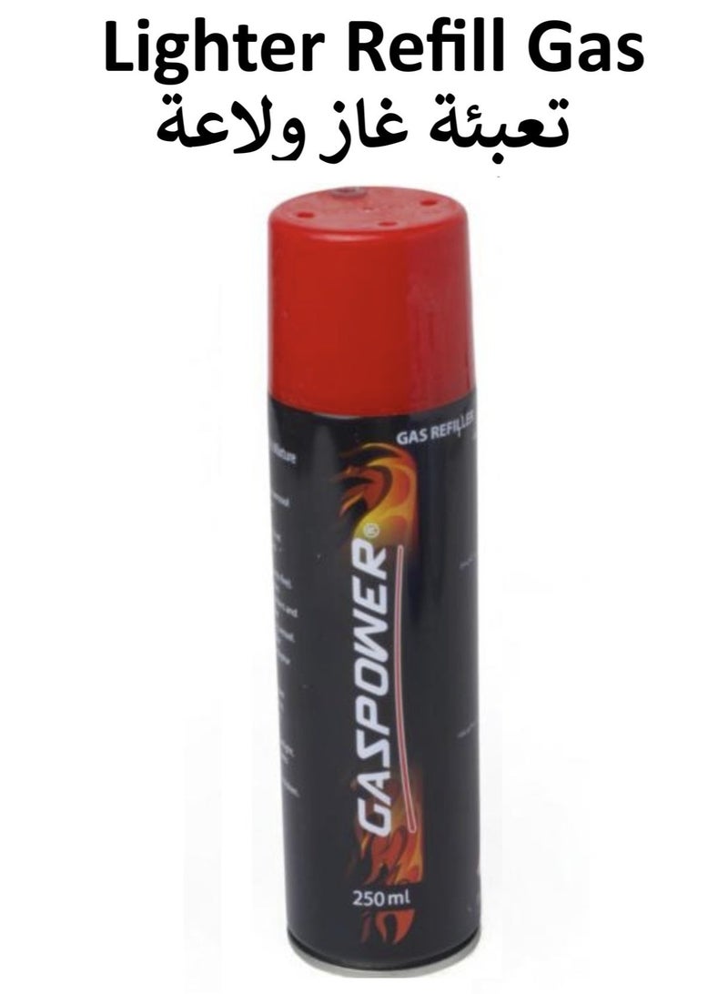 GASPOWER Purified Gas For Refilling With Different Nozzle Heads 250 mL - Image 2