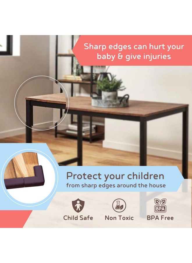BABYSAFEHOUSE شريط حماية الأطفال مزود بشريط لاصق مسبق (6.5 قدم عبوة من 1) لحواف الأثاث والزوايا الحادة (لون بني) - Image 4