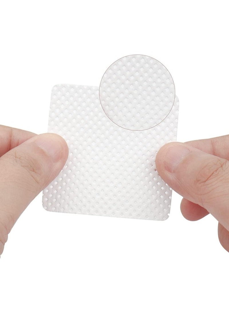 200 PCS Lash Extension Wipes, Lint-Free Non-Woven Removal Tool for Eyelash Extension Glue & Nail Polish Remover Wipes (White) - Image 2