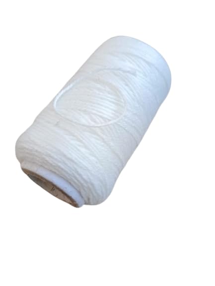 Hookcart Cotton Yarn Thread Unbreakable for Flower Garland Making and Other Crafts, White, Pack of 5 - Image 4