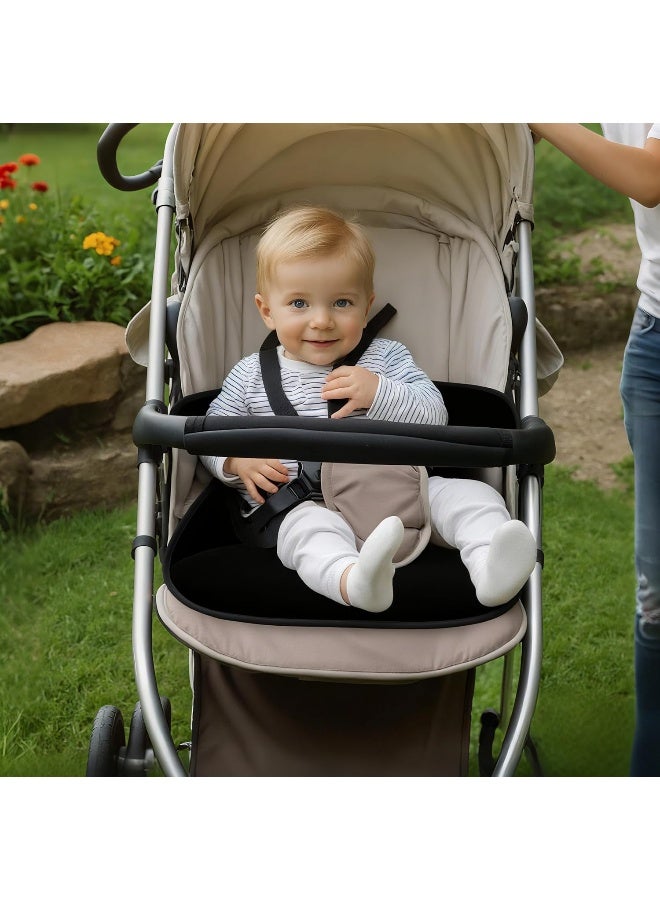 INFANZIA حماية مقعد السيارة INFANZIA، واقي مقعد السيارة المقاوم للماء، بطانة تدريب على استخدام المرحاض للأطفال، الرضع والأطفال الصغار، وسادة للتبول لمقاعد السيارة وعربات الأطفال (أسود، عبوتان)  - Image 5