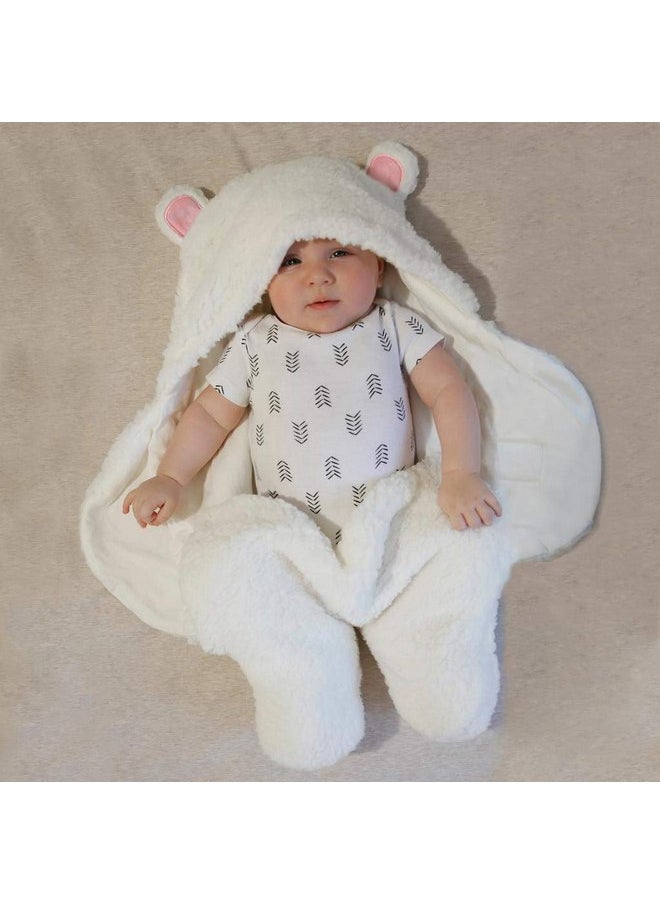 Jam Naturals Jam Naturals- Baby Swaddle Blanket, Cute Bear Organic Receiving Swaddling Wrap, Newborn Baby Girl Soft Plush Registry Gift (Pink 0-3)  - Image 4