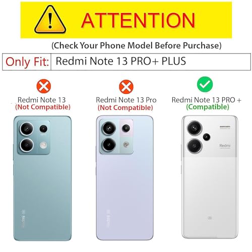 Kapa Double Dip Full 360 Protection Back Case Cover for Redmi Note 13 Pro Plus (5G) (Red, Black) - Image 2
