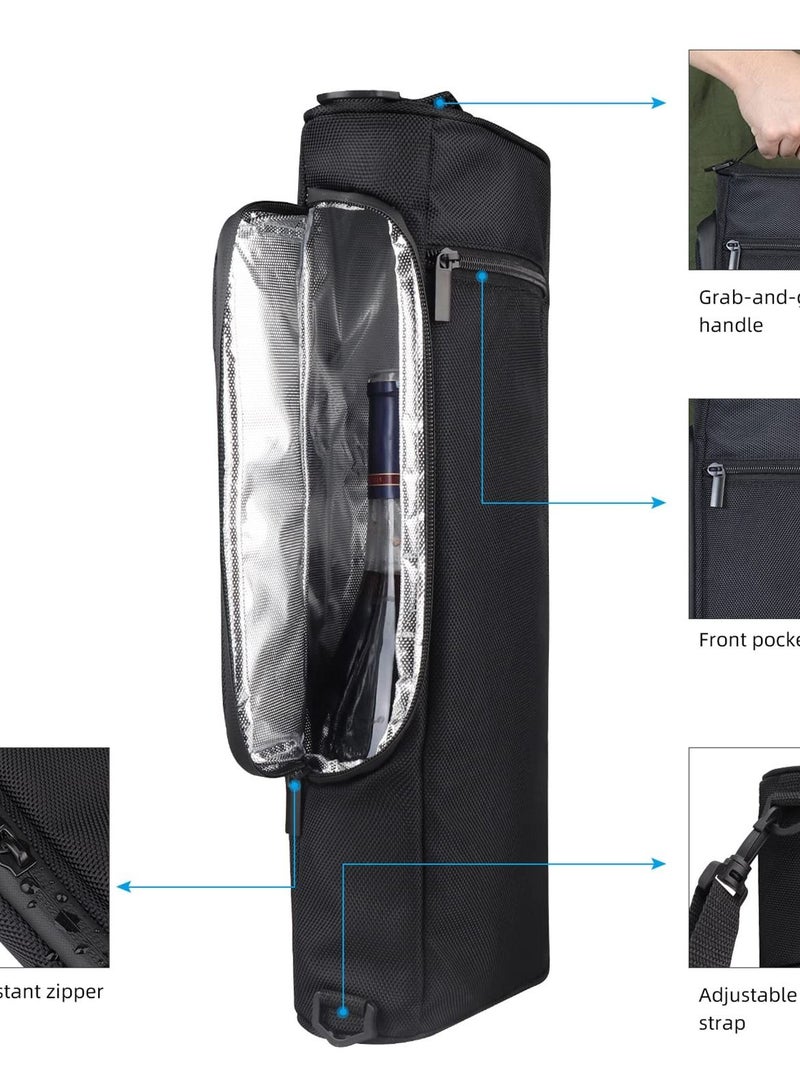 Y&D Golf Cooler Bag - Insulated Beer with Accessories Holds 6-Pack of Cans or Two Wine Bottles Perfect for Men's Sports Bags - Image 5