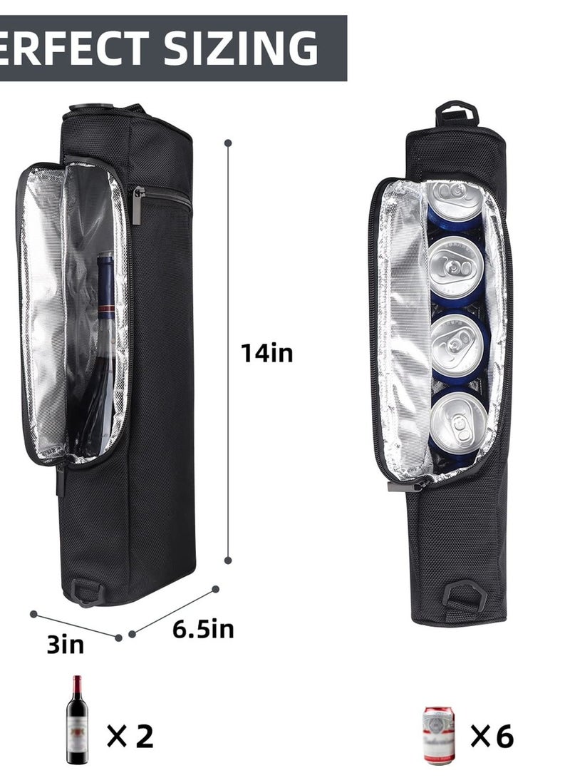 Y&D Golf Cooler Bag - Insulated Beer with Accessories Holds 6-Pack of Cans or Two Wine Bottles Perfect for Men's Sports Bags - Image 4