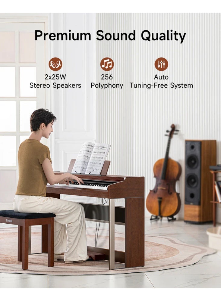 Donner DDP-200 PRO Digital Piano with Touchscreen – Brown - Image 5