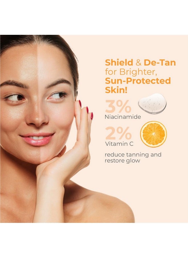 Brinton - Uv Doux D-Tan Aqua Sunscreen Lotion | Spf 50 Pa++++ | 8-Hour Hydration, D-Tan Formula With Niacinamide & Vitamin C, 50 Ml (Pack Of 1) - Image 1