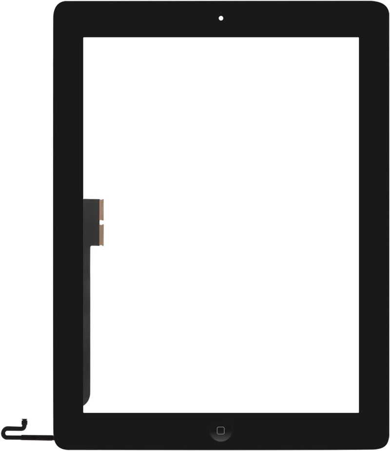 SRJTEK for iPad 4 Screen Replacement- Touch Screen for iPad 4 4th Gen A1458 A1459 A1460 Digitizer Glass Sensor Assembly Repair Parts Kits,Include Home Button,Adhesive,Tempered Glass Black - Image 2