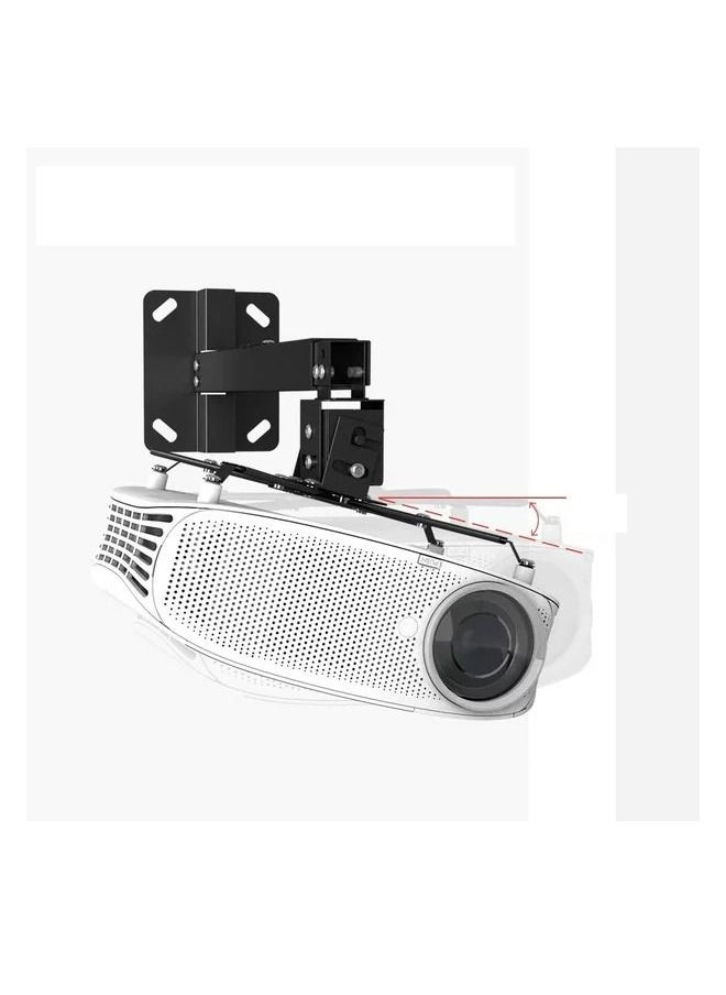Universal Projector Ceiling Mount, Adjustable Height, Rotating Joint, Wall Mount Projectors Bracket (43-65cm) Black