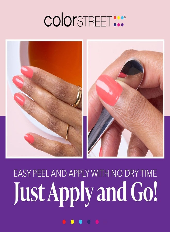 Color Street Peach Tea Nail Strips - Image 3