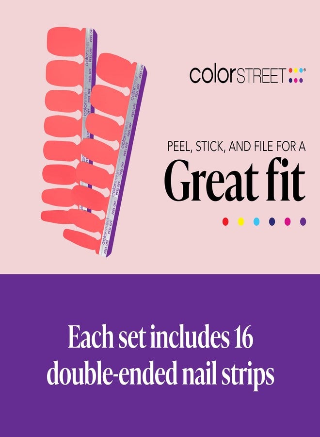 Color Street Peach Tea Nail Strips - Image 5