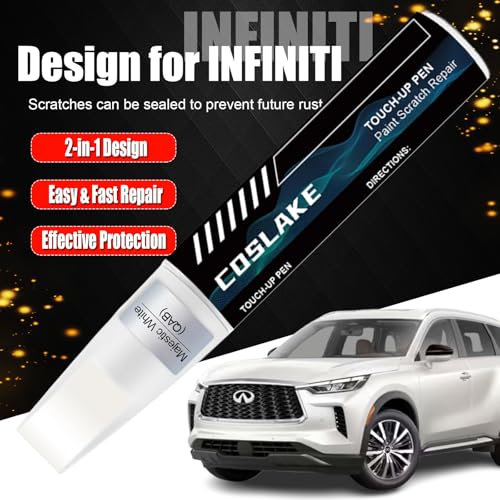 COSLAKE Car Touch Up Paint(Hermosa Blue(BW5)) for INFINITI, Car Paint Scratch Repair Kit, Quick & Easy Solution to Repair, 2 in 1 Scratch Remover Pen with 2PCS Disposable Micro Applicators - Image 2