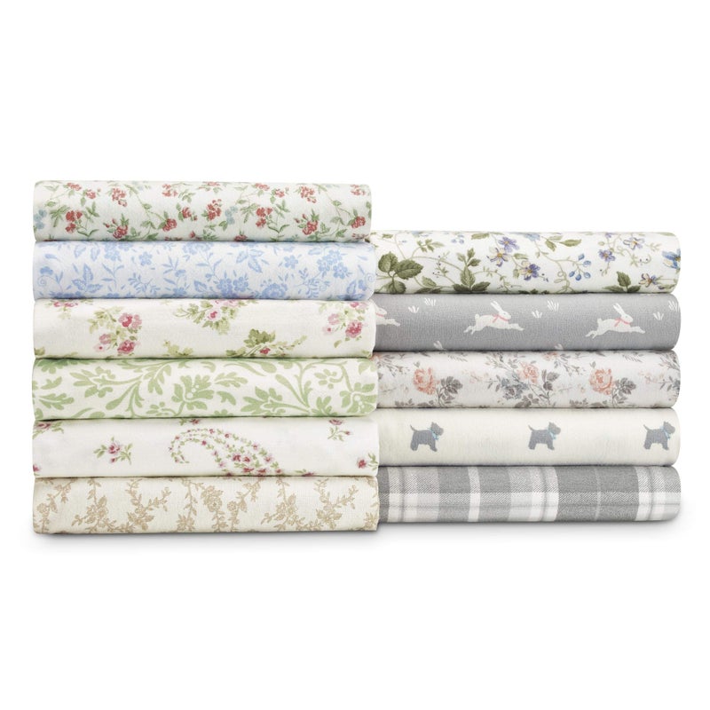 Laura Ashley - Queen Sheets, Soft Sateen Cotton Bedding Set - Sleek, Smooth, & Breathable, Coquette Room Decor (Bristol Paisley, Queen) - Image 3