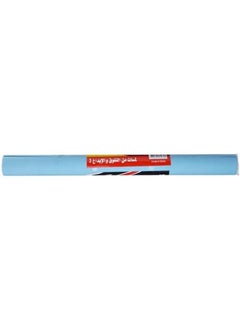class Self Adhesive Velvet Roll Sky Blue 45 Cm Protective Covering For Books Documents Textbook Hardcover Paperbacks Presentation  - Image 2