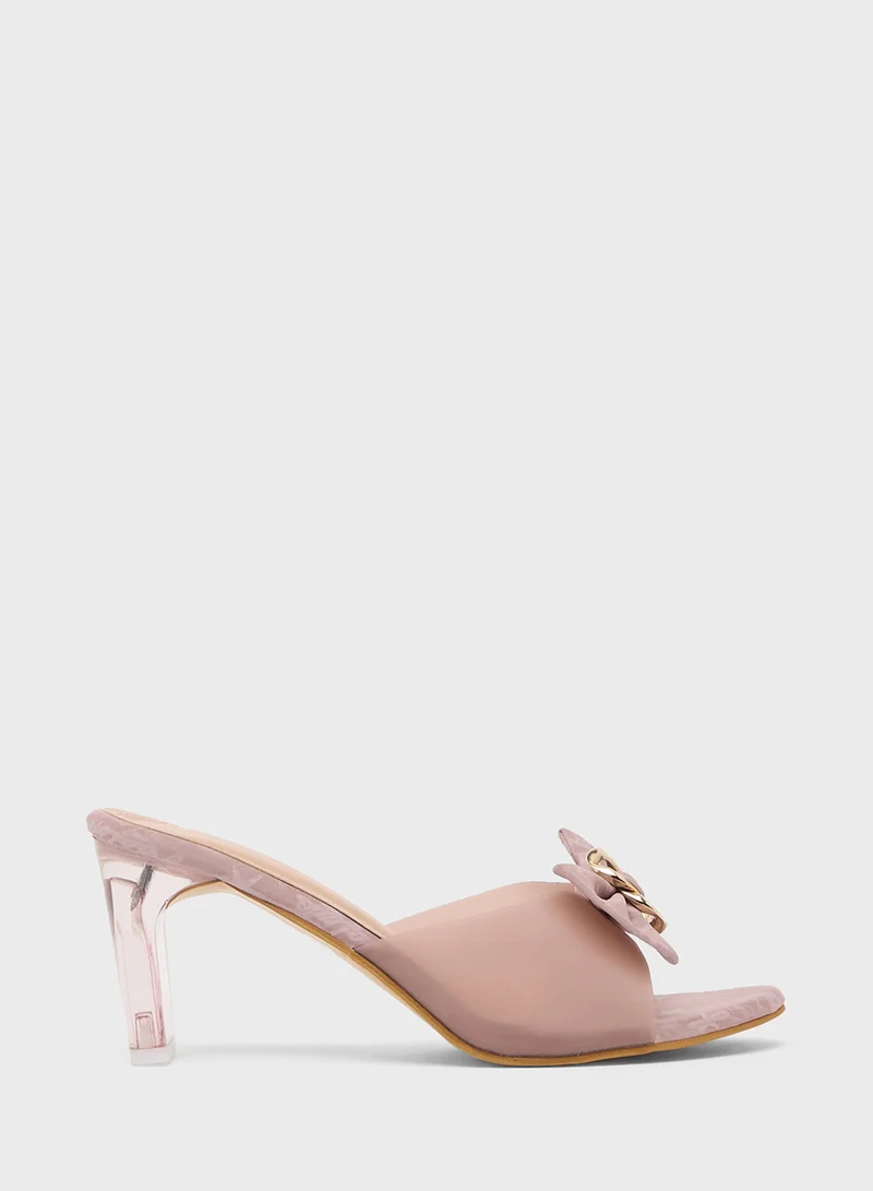 بيتك ستيبس High Heeled Sandal With Bow