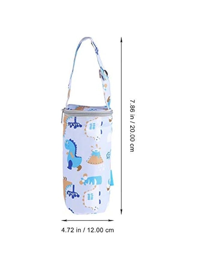 Milk Bottle Insulated Carrier Baby Water Bottle Strap Bag Travel Outdoor Bottle Keep Warm Carrying Sleeve Pouch 20X12X1cm - Image 2