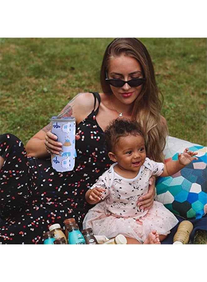 Milk Bottle Insulated Carrier Baby Water Bottle Strap Bag Travel Outdoor Bottle Keep Warm Carrying Sleeve Pouch 20X12X1cm - Image 4