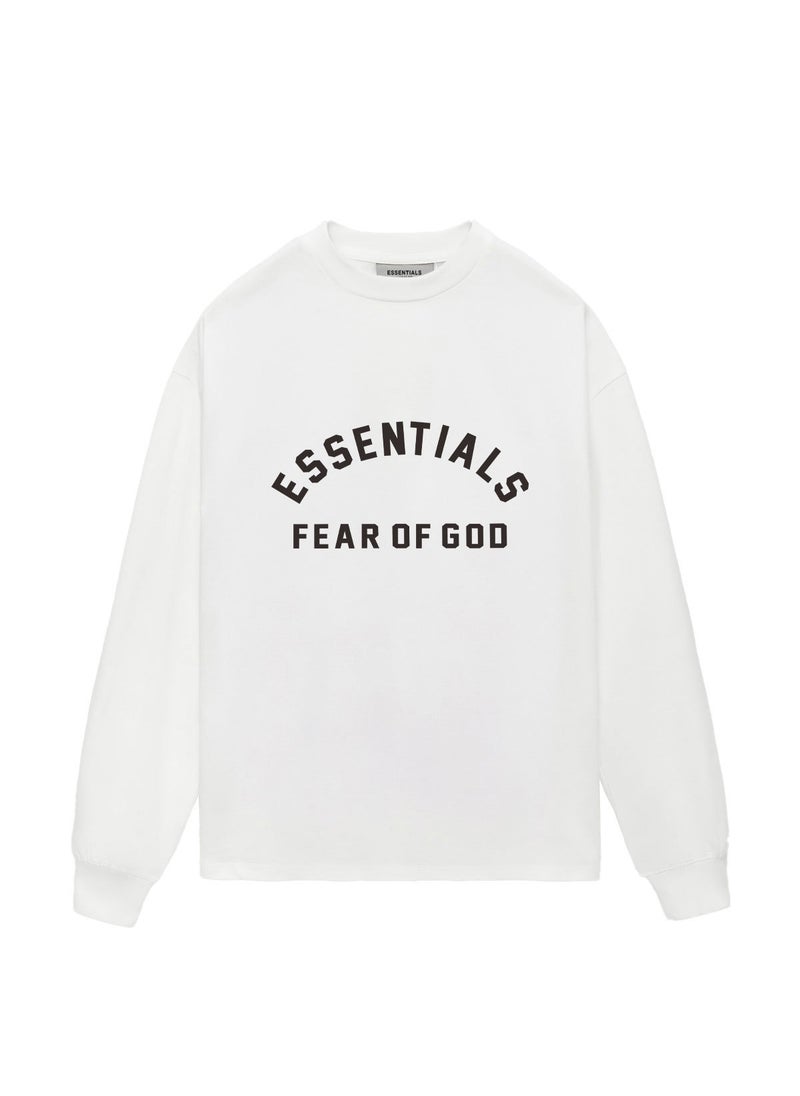 Generic - High-Quality FOG ESSENTIALS Cool Black Casual Long Sleeve Tee White is too big - Image 1