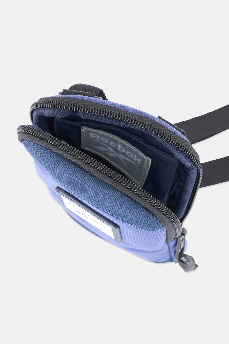 Reebok Men Brand Logo Dexter Crossbody Mobile Phone Bag, Navy  - Image 3